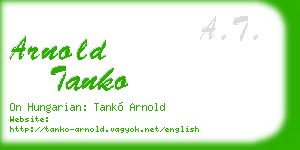 arnold tanko business card